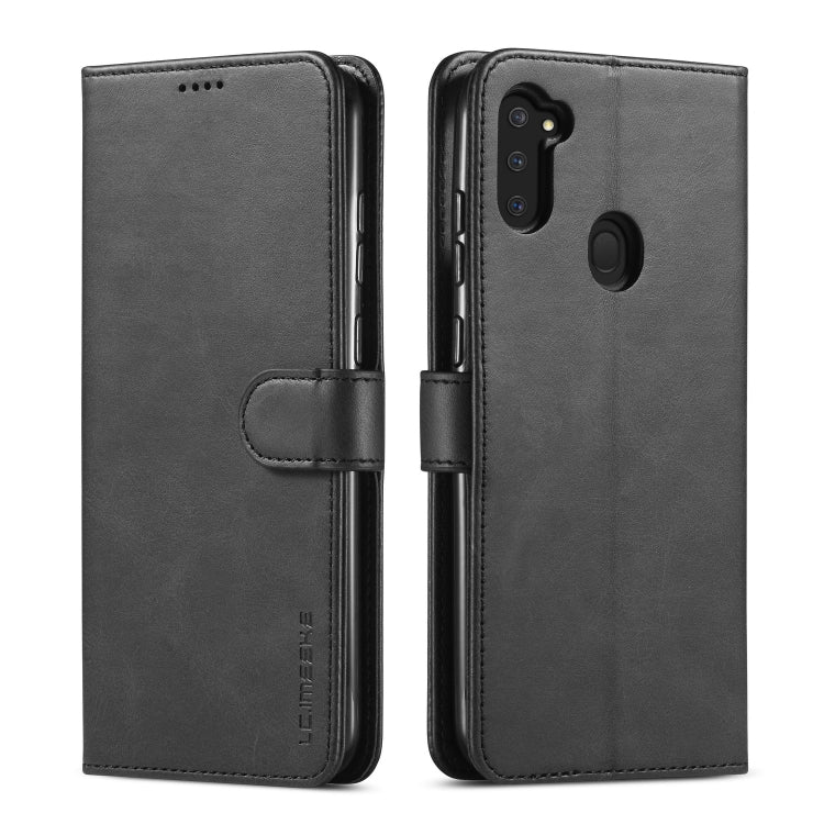 For Galaxy A11 / M11 LC.IMEEKE Calf Texture Horizontal Flip Leather Case, with Holder & Card Slots & Wallet & Photo Frame