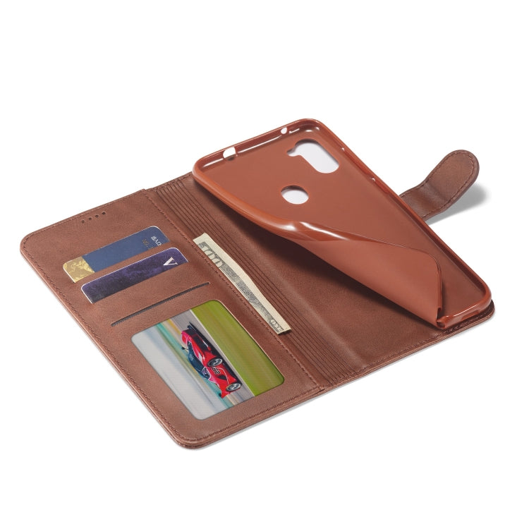 For Galaxy A11 / M11 LC.IMEEKE Calf Texture Horizontal Flip Leather Case, with Holder & Card Slots & Wallet & Photo Frame