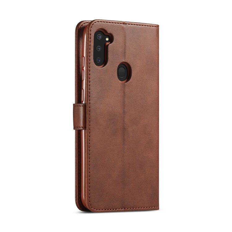 For Galaxy A11 / M11 LC.IMEEKE Calf Texture Horizontal Flip Leather Case, with Holder & Card Slots & Wallet & Photo Frame