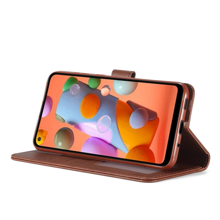 For Galaxy A11 / M11 LC.IMEEKE Calf Texture Horizontal Flip Leather Case, with Holder & Card Slots & Wallet & Photo Frame