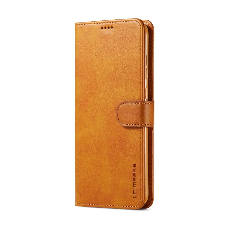 For Galaxy A11 / M11 LC.IMEEKE Calf Texture Horizontal Flip Leather Case, with Holder & Card Slots & Wallet & Photo Frame