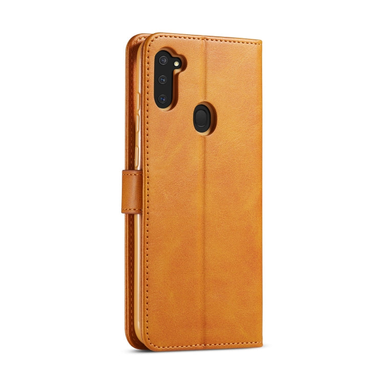 For Galaxy A11 / M11 LC.IMEEKE Calf Texture Horizontal Flip Leather Case, with Holder & Card Slots & Wallet & Photo Frame