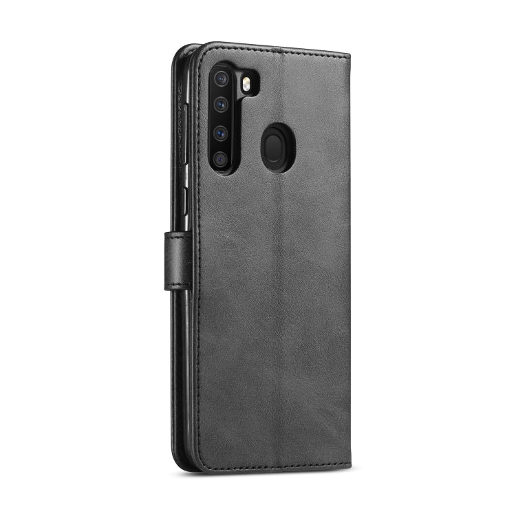 For Galaxy A21 LC.IMEEKE Calf Texture Horizontal Flip Leather Case, with Holder & Card Slots & Wallet & Photo Frame
