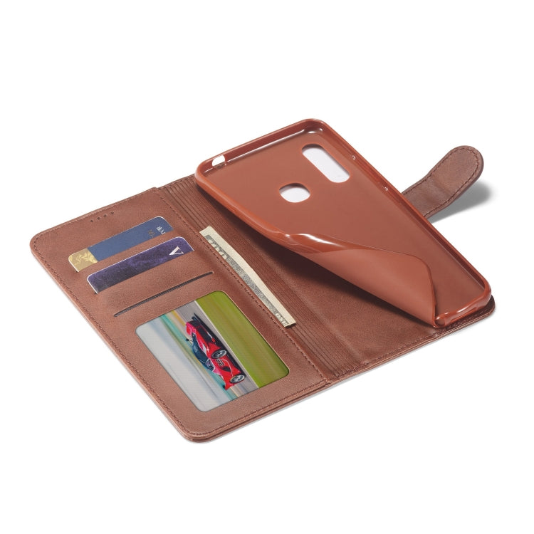 For Galaxy A70e LC.IMEEKE Calf Texture Horizontal Flip Leather Case, with Holder & Card Slots & Wallet & Photo Frame