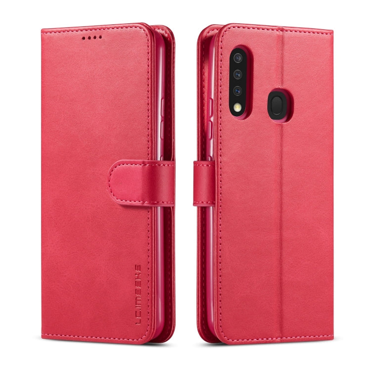 For Galaxy A70e LC.IMEEKE Calf Texture Horizontal Flip Leather Case, with Holder & Card Slots & Wallet & Photo Frame