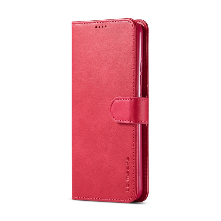 For Galaxy A70e LC.IMEEKE Calf Texture Horizontal Flip Leather Case, with Holder & Card Slots & Wallet & Photo Frame