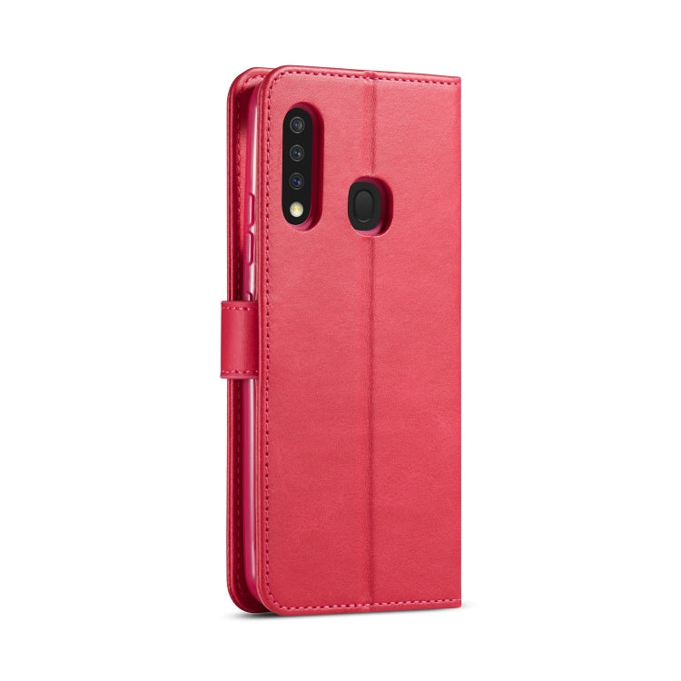 For Galaxy A70e LC.IMEEKE Calf Texture Horizontal Flip Leather Case, with Holder & Card Slots & Wallet & Photo Frame