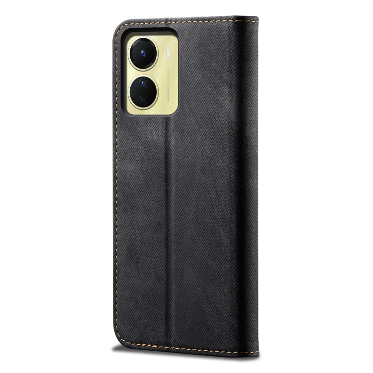 For vivo Y16 4G Global/Y02s 4G Global Denim Texture Leather Phone Case