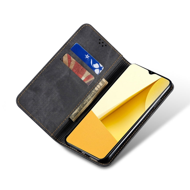 For vivo Y16 4G Global/Y02s 4G Global Denim Texture Leather Phone Case