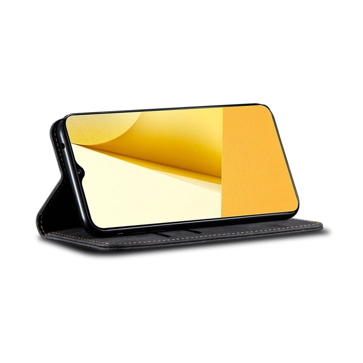 For vivo Y77 5G Malaysian/Y77e Global Denim Texture Leather Phone Case