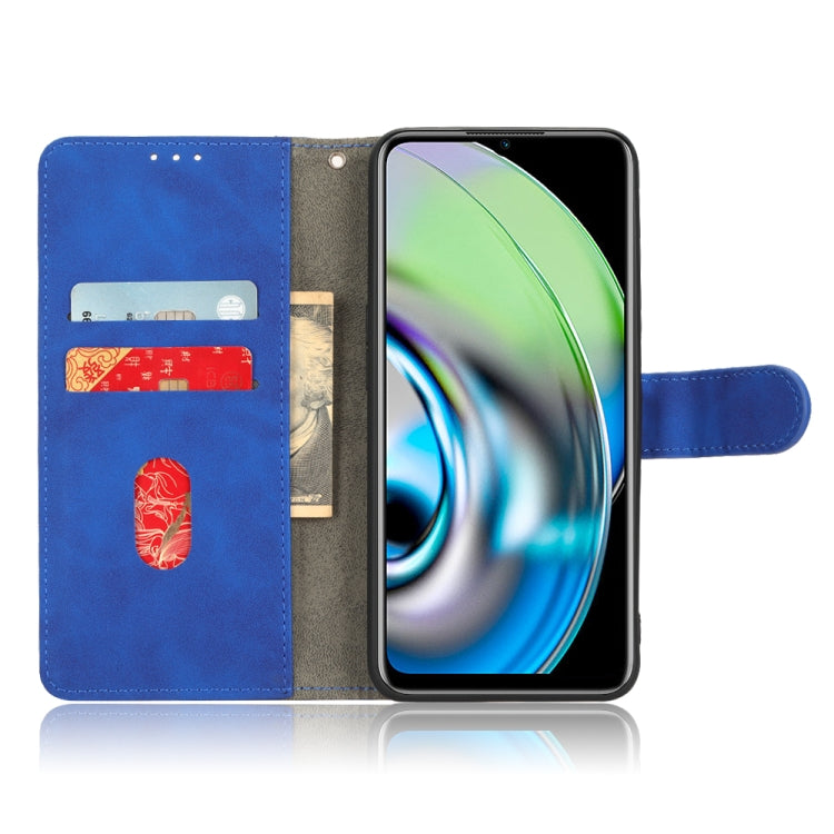 For Realme V23 5G / OPPO A57 5G Skin Feel Magnetic Flip Leather Phone Case