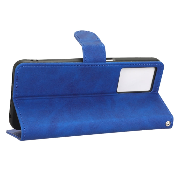 For Realme V23 5G / OPPO A57 5G Skin Feel Magnetic Flip Leather Phone Case