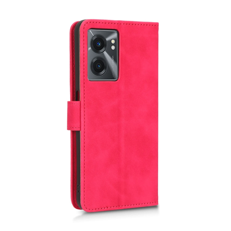 For Realme V23 5G / OPPO A57 5G Skin Feel Magnetic Flip Leather Phone Case