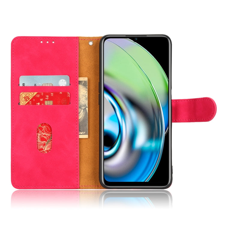 For Realme V23 5G / OPPO A57 5G Skin Feel Magnetic Flip Leather Phone Case