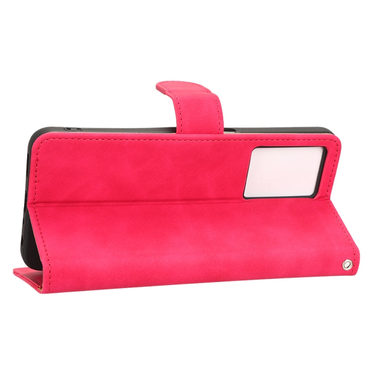 For Realme V23 5G / OPPO A57 5G Skin Feel Magnetic Flip Leather Phone Case