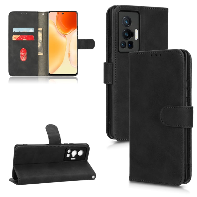 For vivo X70 Pro Skin Feel Magnetic Flip Leather Phone Case