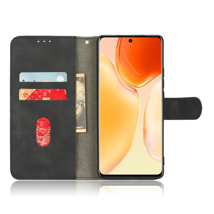 For vivo X70 Pro Skin Feel Magnetic Flip Leather Phone Case