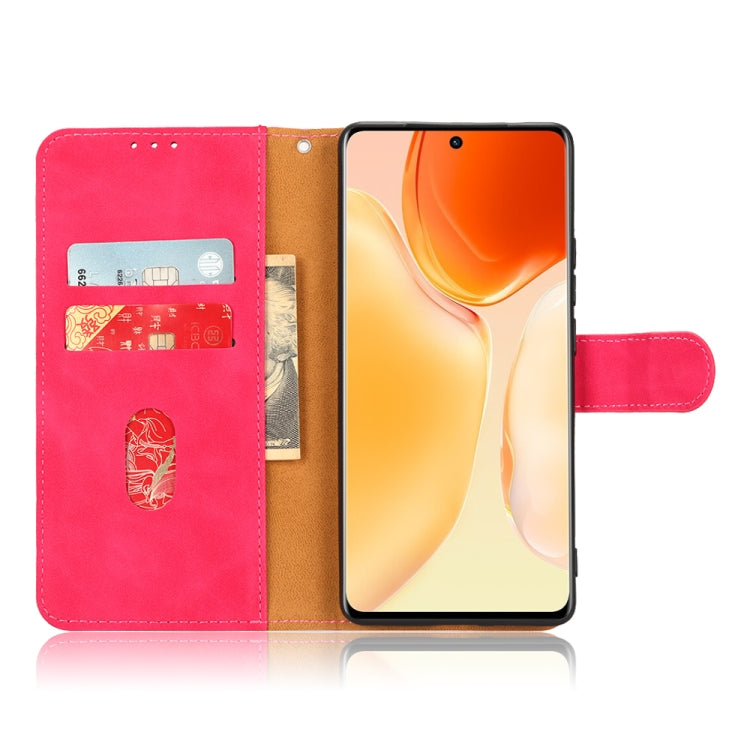 For vivo X70 Pro Skin Feel Magnetic Flip Leather Phone Case