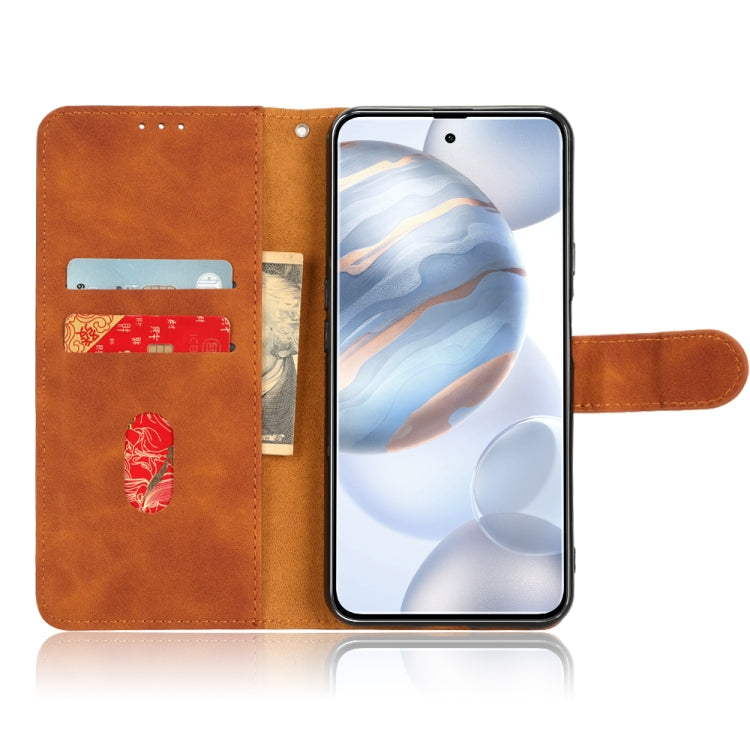 For Cubot X50 Skin Feel Magnetic Flip Leather Phone Case