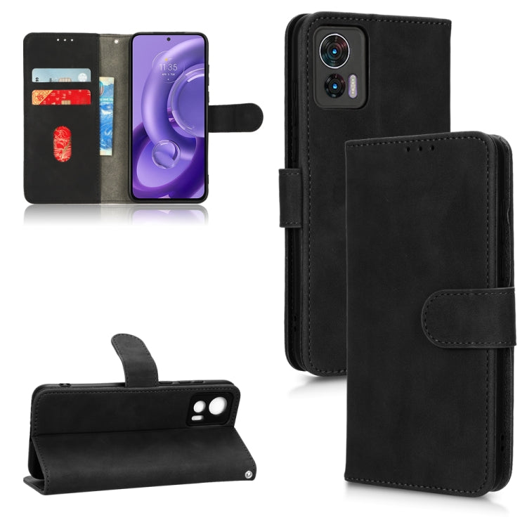 For Motorola Edge 30 Lite / 30 Neo Skin Feel Magnetic Flip Leather Phone Case
