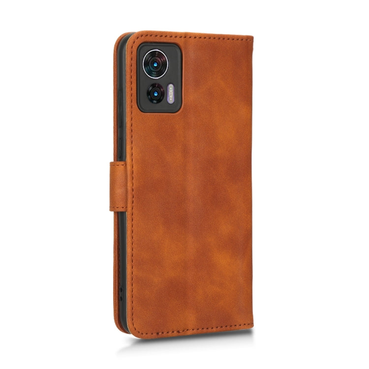 For Motorola Edge 30 Lite / 30 Neo Skin Feel Magnetic Flip Leather Phone Case
