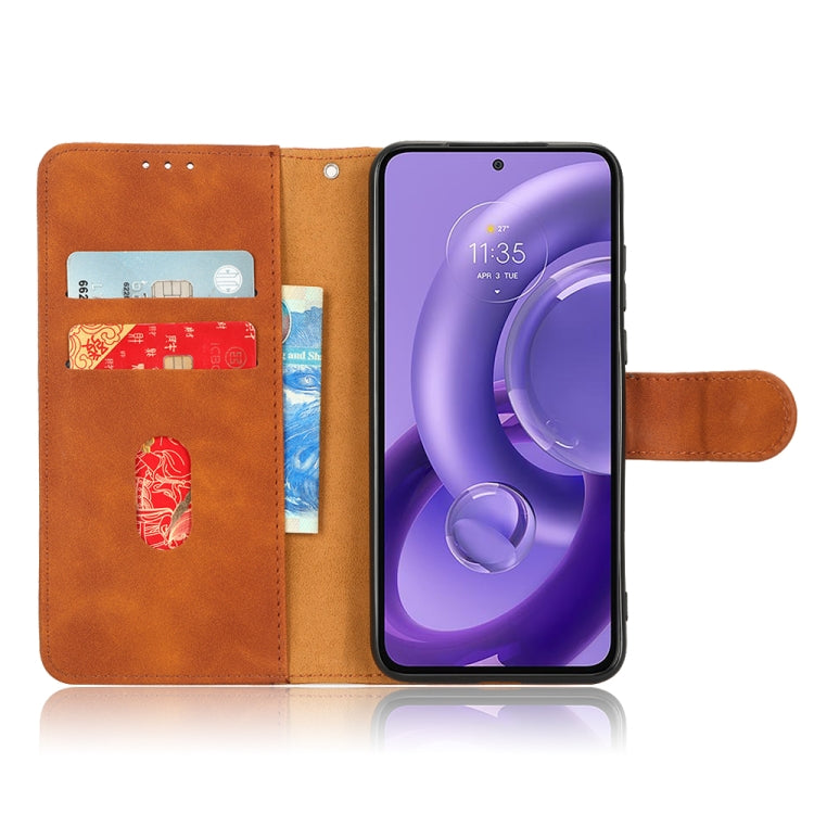 For Motorola Edge 30 Lite / 30 Neo Skin Feel Magnetic Flip Leather Phone Case