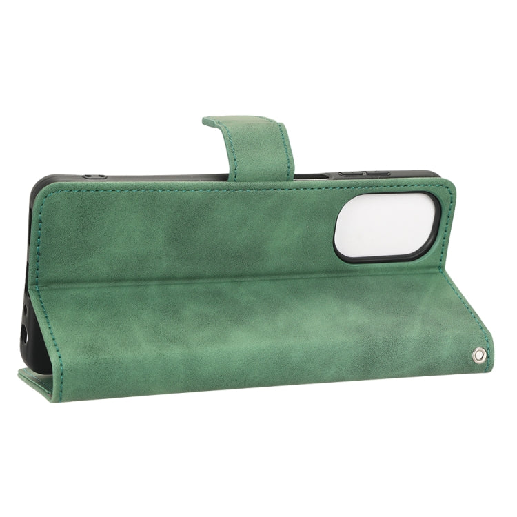 For Motorola Moto G62 Skin Feel Magnetic Flip Leather Phone Case
