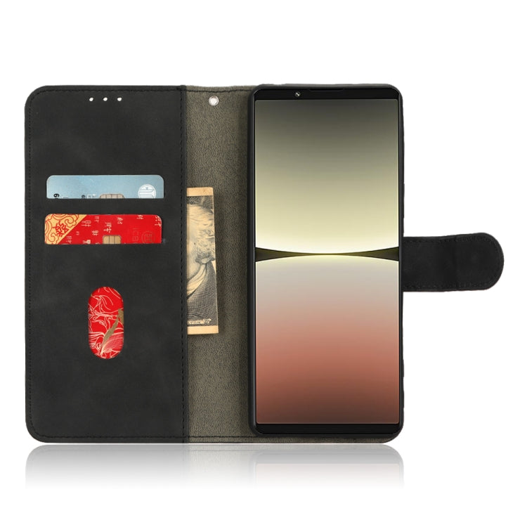 For Sony Xperia 5 IV Skin Feel Magnetic Flip Leather Phone Case
