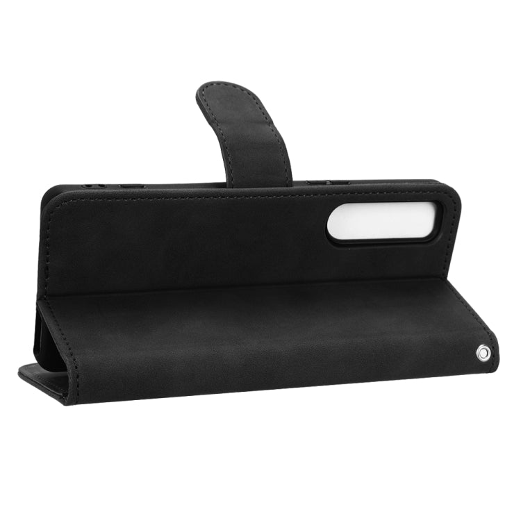 For Sony Xperia 5 IV Skin Feel Magnetic Flip Leather Phone Case