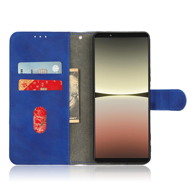 For Sony Xperia 5 IV Skin Feel Magnetic Flip Leather Phone Case