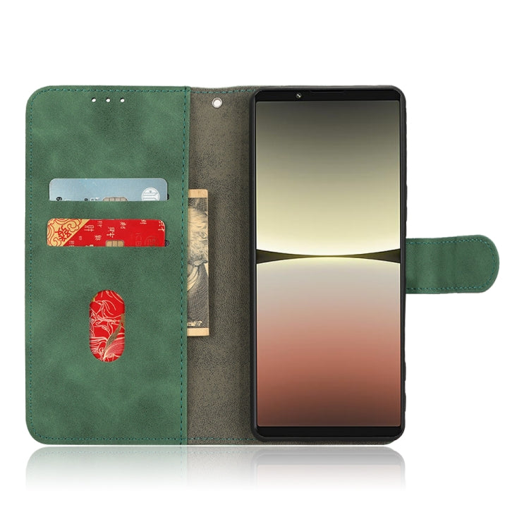 For Sony Xperia 5 IV Skin Feel Magnetic Flip Leather Phone Case