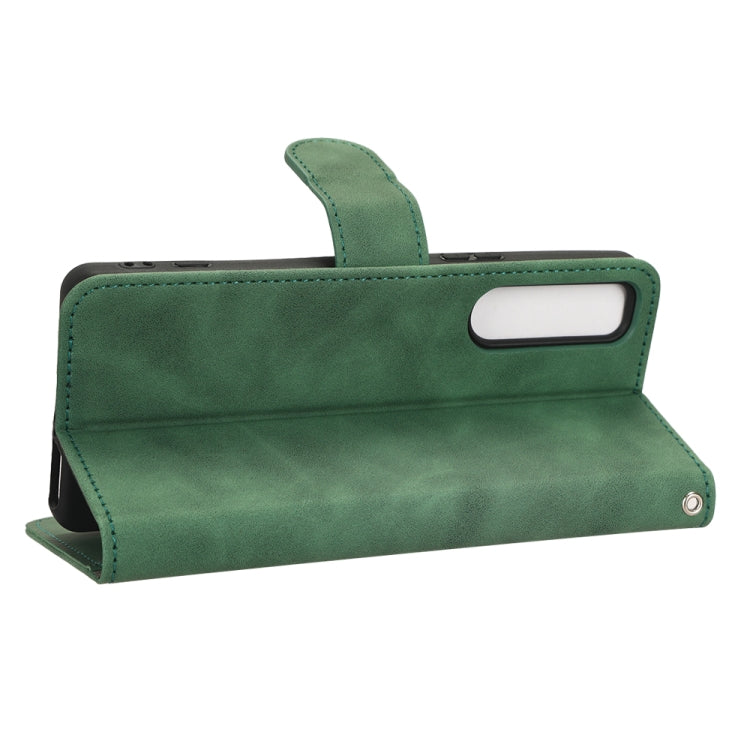 For Sony Xperia 5 IV Skin Feel Magnetic Flip Leather Phone Case