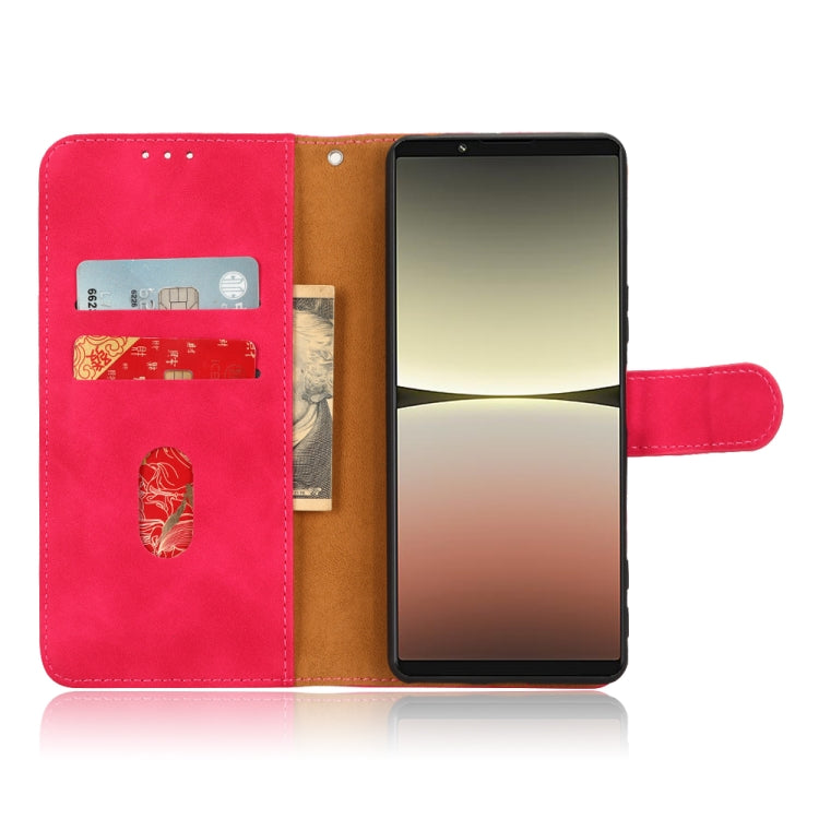 For Sony Xperia 5 IV Skin Feel Magnetic Flip Leather Phone Case