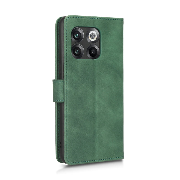 For OnePlus 10T 5G Skin Feel Magnetic Flip Leather Phone Case