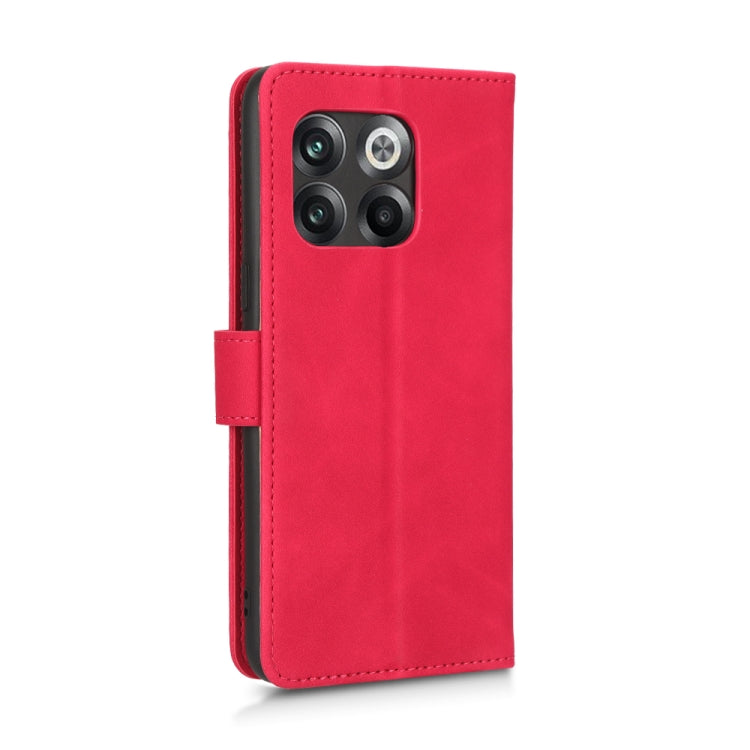 For OnePlus 10T 5G Skin Feel Magnetic Flip Leather Phone Case