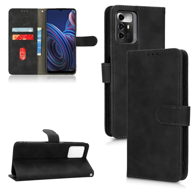 For ZTE Blade A72 5G Skin Feel Magnetic Flip Leather Phone Case