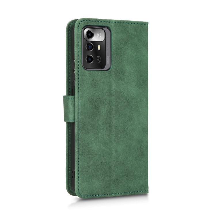 For ZTE Blade A72 5G Skin Feel Magnetic Flip Leather Phone Case