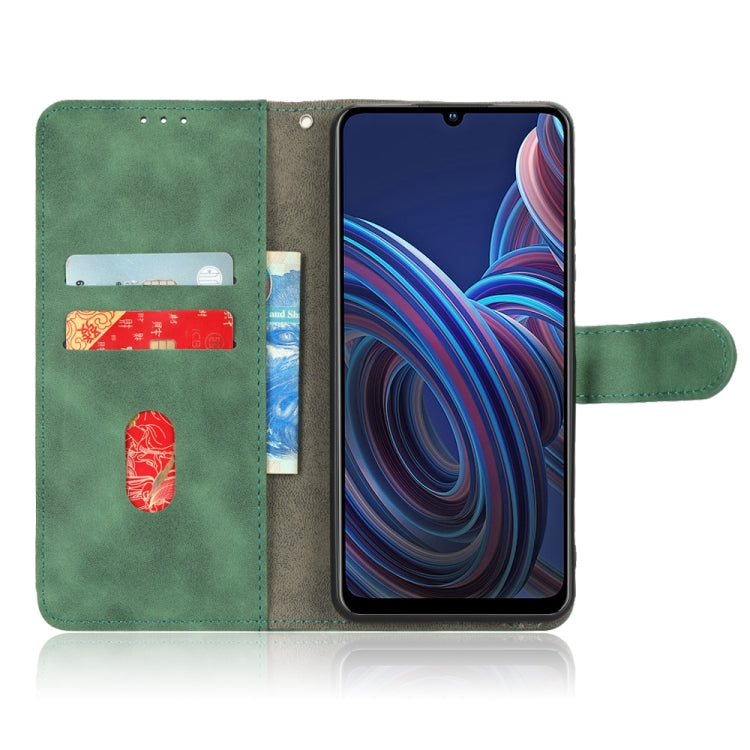 For ZTE Blade A72 5G Skin Feel Magnetic Flip Leather Phone Case