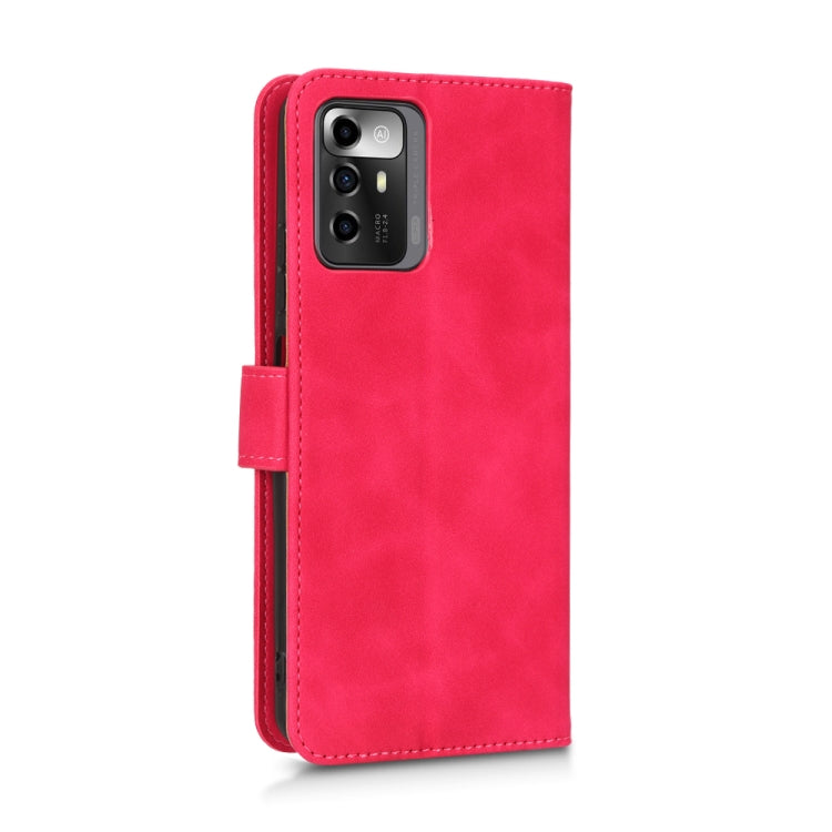 For ZTE Blade A72 5G Skin Feel Magnetic Flip Leather Phone Case