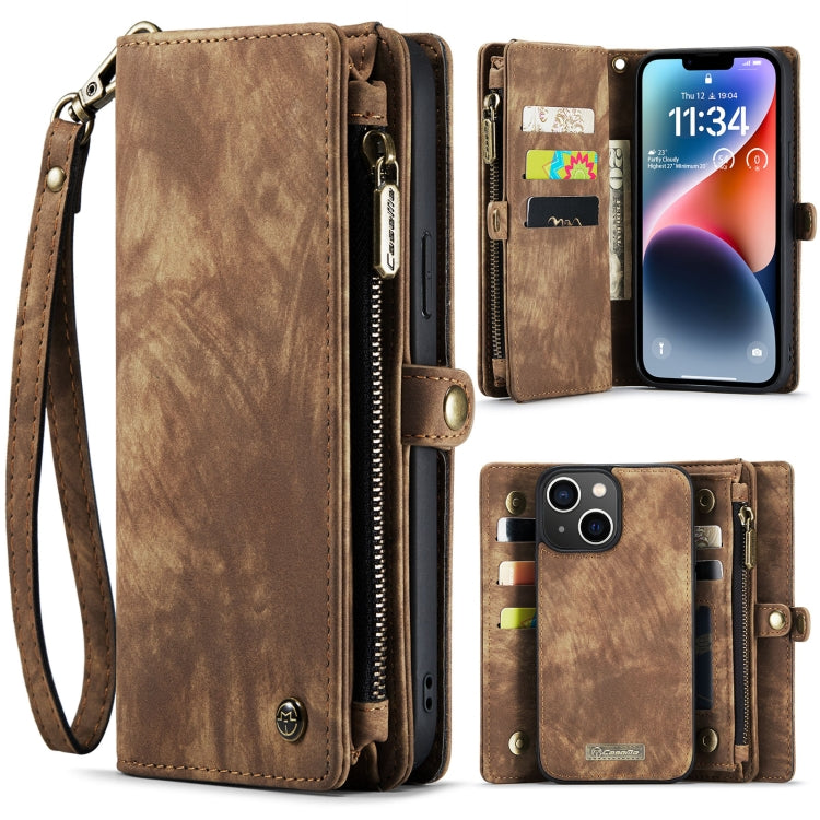 For iPhone 14 Plus CaseMe 008 Detachable Multifunctional Leather Phone Case