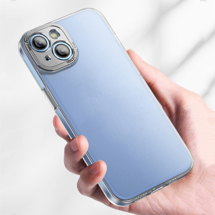 For iPhone 14 Plus PC Crystal Clear Frosted Phone Case