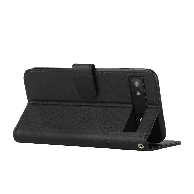 For Google Pixel 6a Stitching Calf Texture Buckle Leather Phone Case