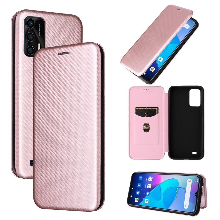 For Oukitel C31 Carbon Fiber Texture Leather Phone Case