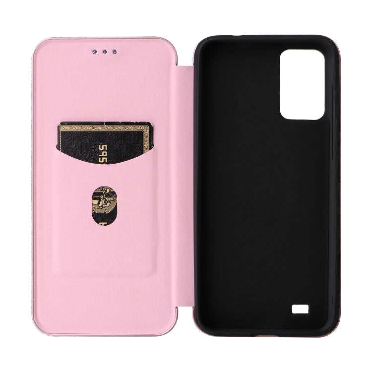 For Oukitel C31 Carbon Fiber Texture Leather Phone Case