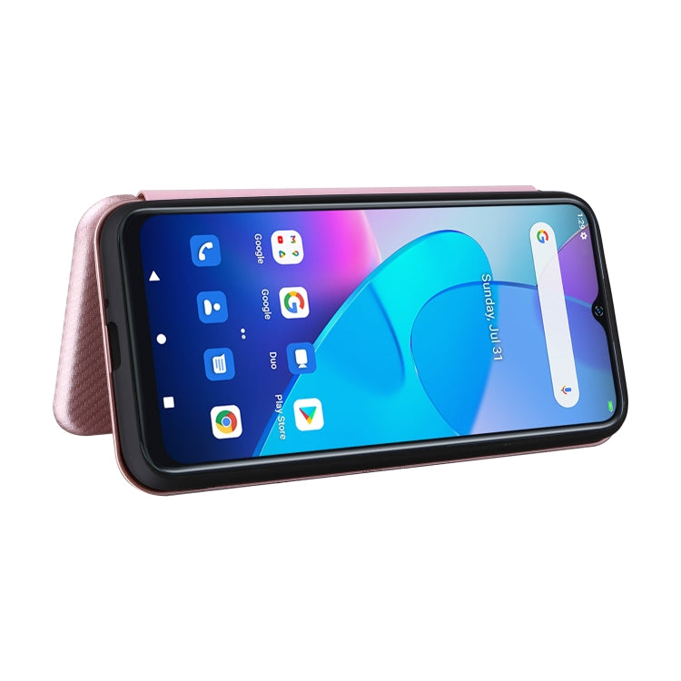 For Oukitel C31 Carbon Fiber Texture Leather Phone Case