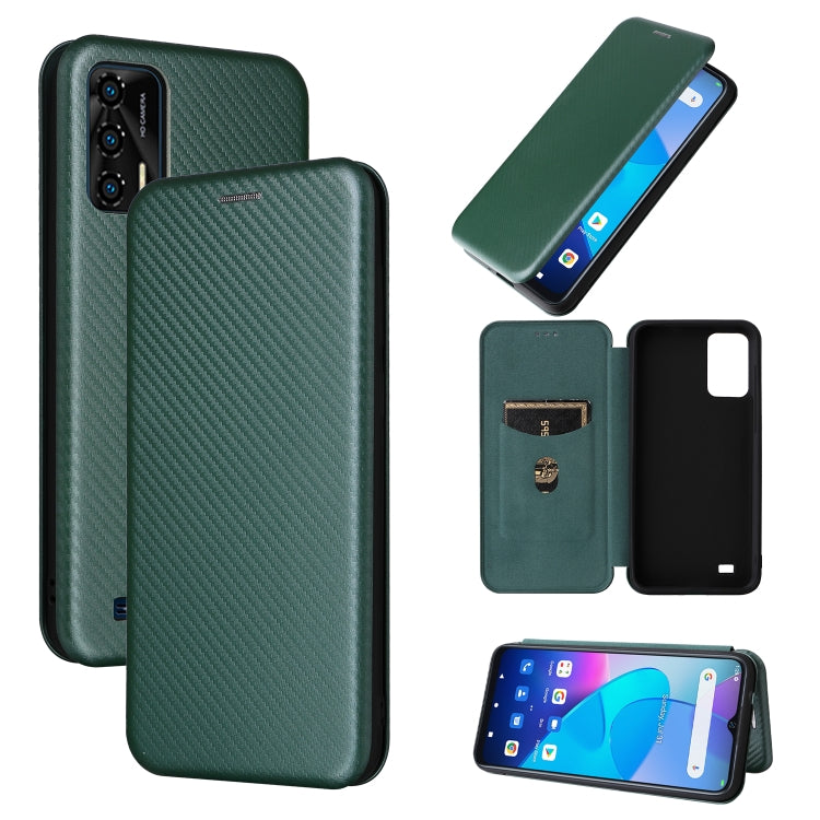 For Oukitel C31 Carbon Fiber Texture Leather Phone Case