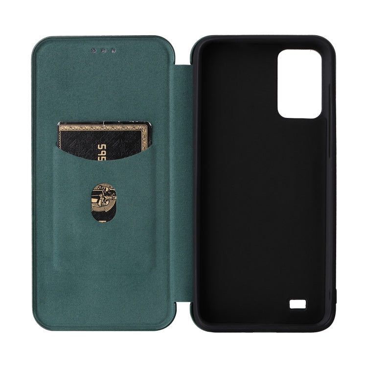 For Oukitel C31 Carbon Fiber Texture Leather Phone Case