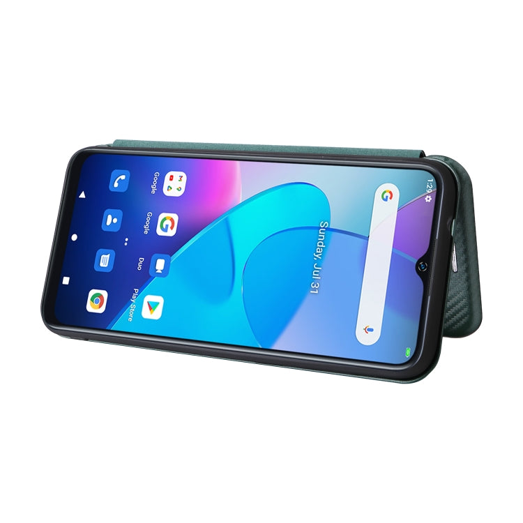 For Oukitel C31 Carbon Fiber Texture Leather Phone Case