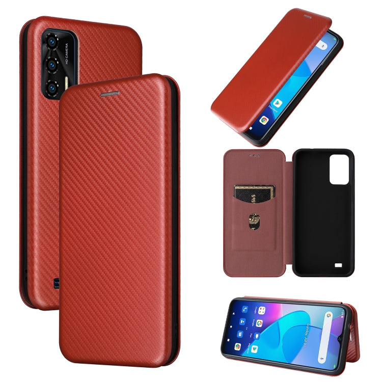 For Oukitel C31 Carbon Fiber Texture Leather Phone Case