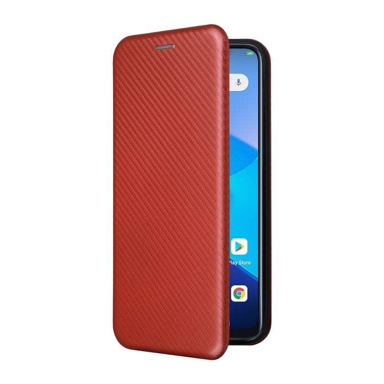 For Oukitel C31 Carbon Fiber Texture Leather Phone Case